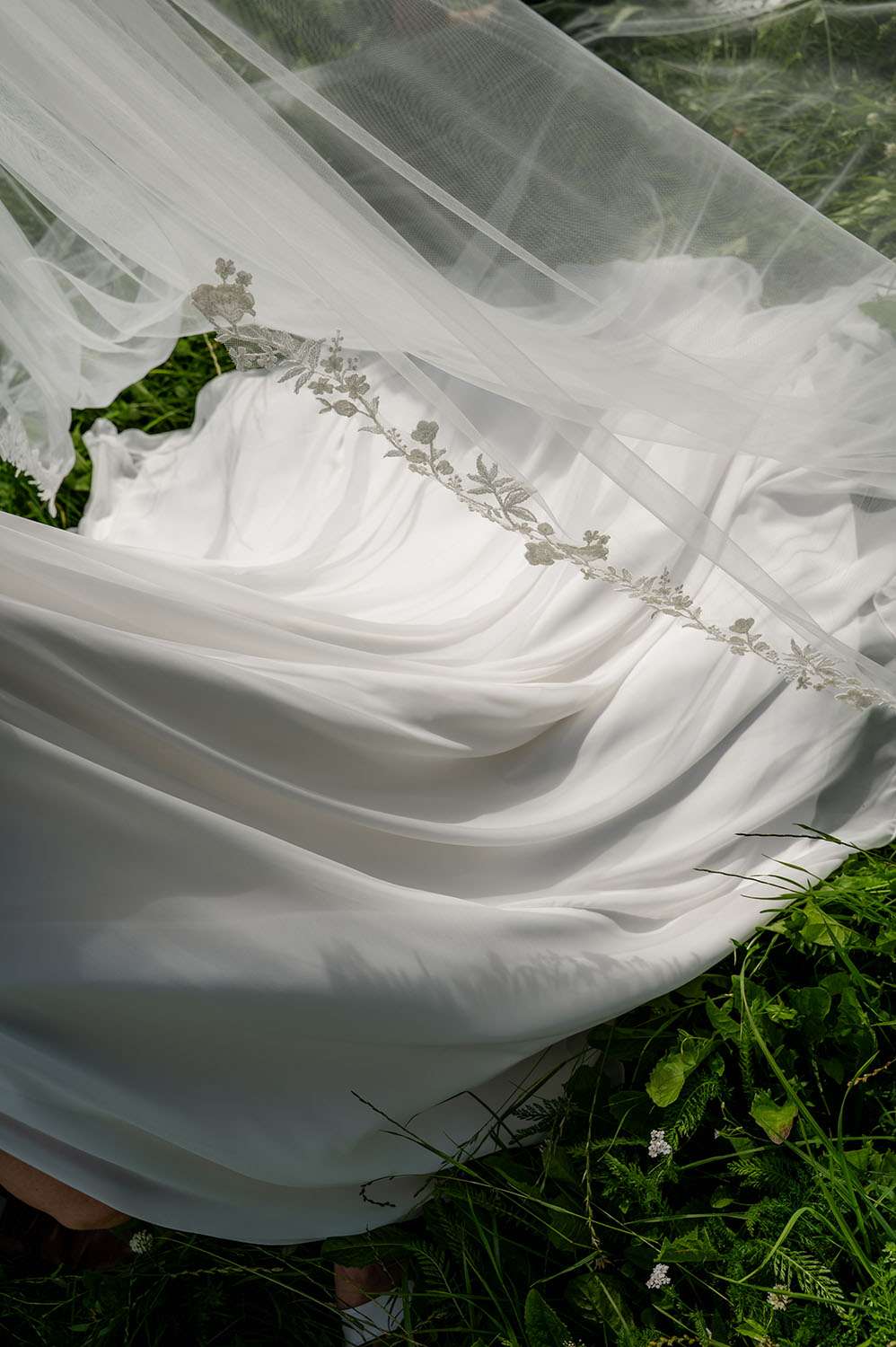 Details des Brautkleides