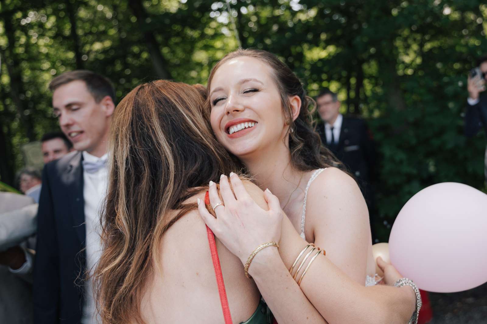 Gratulation nach der Hochzeit