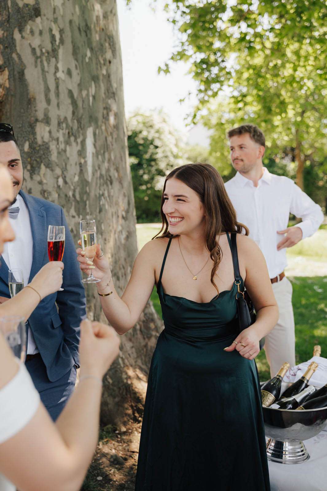 Sektempfang bei Hochzeit in Mannheim